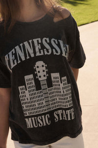 Tennessee Slashed Vintage-Wash Graphic Tee - ShopPromesa