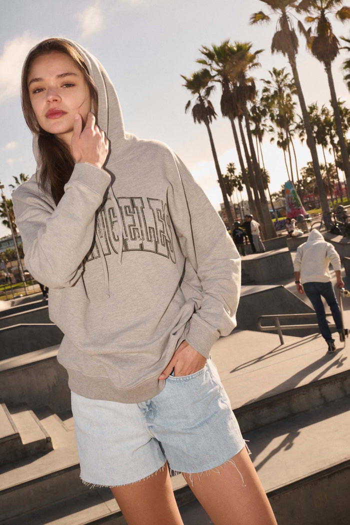 Los Angeles Vintage-Print Graphic Hoodie - ShopPromesa