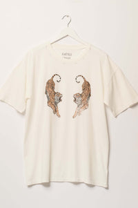 Terrific Tigers Oversized Distressed Graphic Tee - ShopPromesa