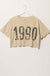 1990 Cropped Vintage-Print Graphic Tee - ShopPromesa