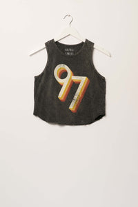 97 Vintage-Wash Lettuce-Edge Graphic Tank Top - ShopPromesa