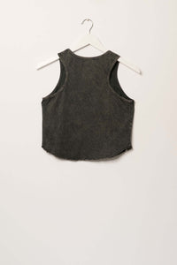 97 Vintage-Wash Lettuce-Edge Graphic Tank Top - ShopPromesa