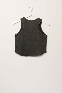 97 Vintage-Wash Lettuce-Edge Graphic Tank Top - ShopPromesa