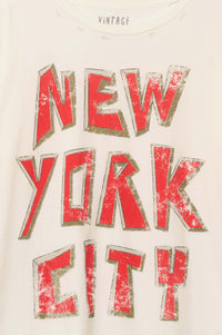 New York City Distressed Oversize Graphic Tee - ShopPromesa