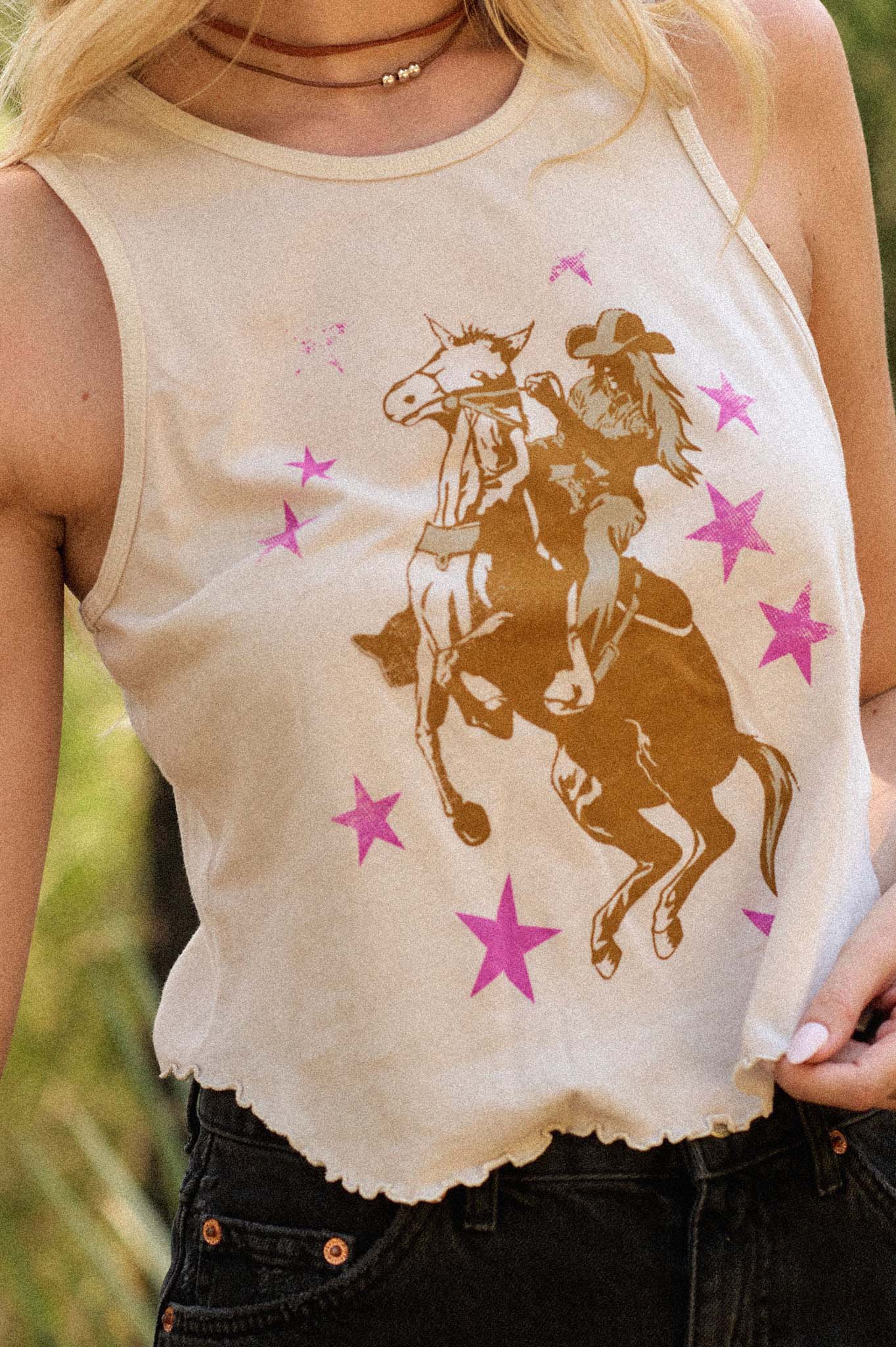 Rodeo Star Lettuce-Ege Graphic Tank Top - ShopPromesa