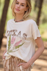 Texas Grown Vintage-Print Graphic Tee - ShopPromesa