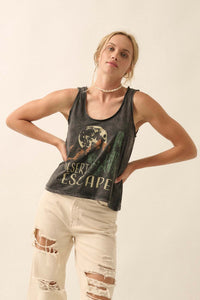 Desert Escape Vintage-Wash Graphic Tank Top - ShopPromesa