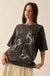 Mustang Moon Distressed Oversize Horse Graphic Tee - ShopPromesa