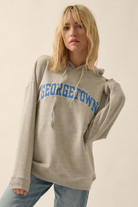 Georgetown Varsity Puff-Print Graphic Hoodie - ShopPromesa