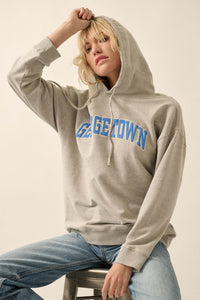 Georgetown Varsity Puff-Print Graphic Hoodie - ShopPromesa