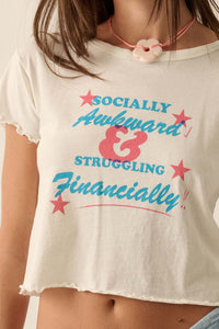 Awkward & Struggling Lettuce-Edge Graphic Baby Tee - ShopPromesa