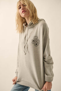 Cosmic Soul Vintage-Print Graphic Hoodie - ShopPromesa