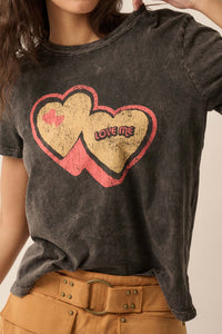 Love Me Vintage-Wash Graphic Tee - ShopPromesa