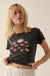 Lucious Lips Cropped Lettuce-Edge Graphic Baby Tee - ShopPromesa