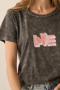 Modern Love Vintage-Wash Graphic Tee - ShopPromesa