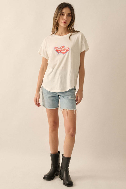 Currently In Love Garment Washed Graphic Tee - ShopPromesa