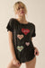 Valentine Hearts Vintage-Wash Graphic Tee - ShopPromesa