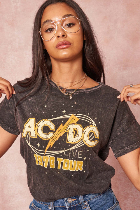 AC/DC 1978 Tour Vintage-Wash Graphic Tee - ShopPromesa