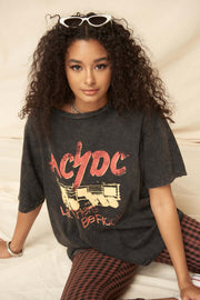 AC/DC Let There Be Rock Distressed Graphic Tee - ShopPromesa