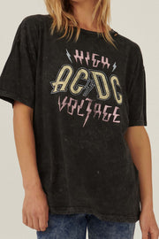 AC/DC High Voltage Oversize Vintage Graphic Tee - ShopPromesa