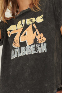 AC/DC '74 Jailbreak Vintage-Wash Graphic Tee - ShopPromesa