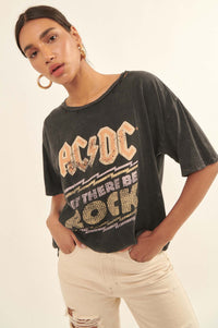 AC/DC Let There Be Rock Distressed Graphic Tee - ShopPromesa