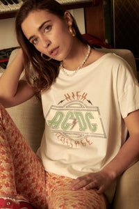 AC/DC High Voltage Vintage-Print Graphic Tee - ShopPromesa