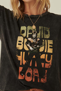 David Bowie Hunky Dory Vintage-Wash Graphic Tee - ShopPromesa