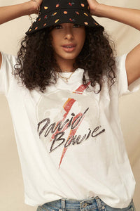 David Bowie Silhouette Vintage-Print Graphic Tee - ShopPromesa