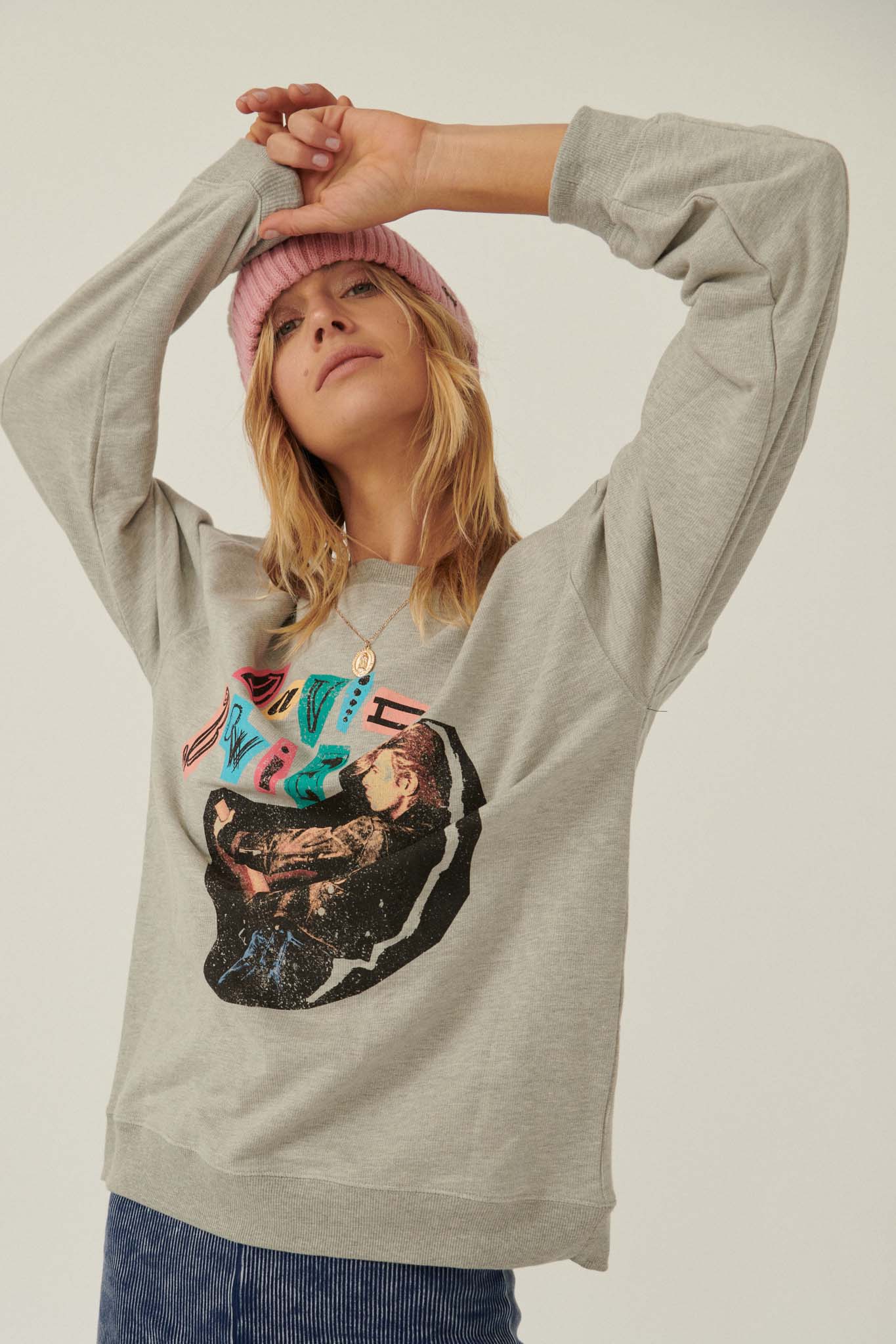 David Bowie Collage Graphic Sweatshirt - ShopPromesa