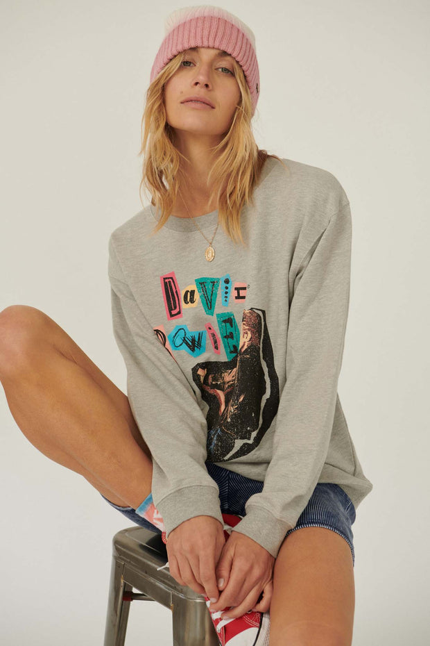 David Bowie Collage Graphic Sweatshirt - ShopPromesa