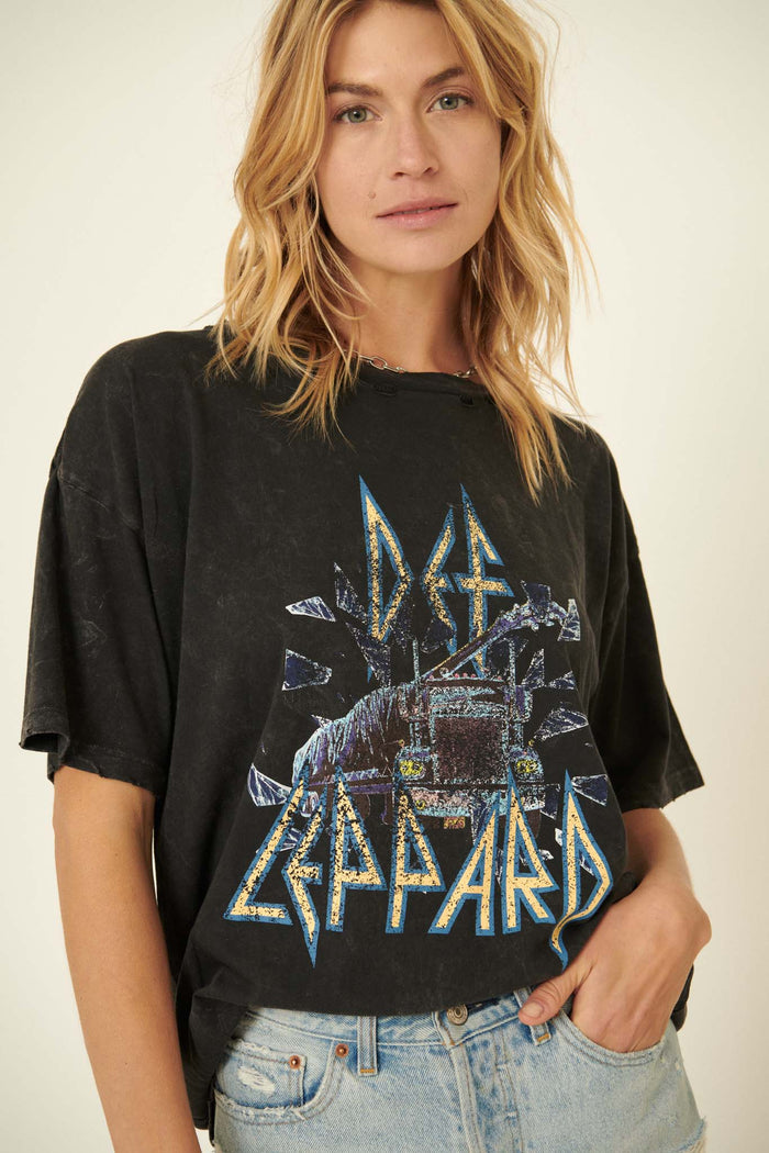 Def Leppard On Through the Night Graphic Tee - ShopPromesa