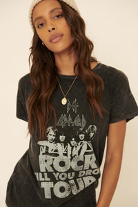 Def Leppard Rock Till You Drop Graphic Tee - ShopPromesa