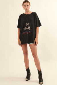 Def Leppard Animal Distressed Graphic Tee - ShopPromesa