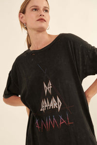 Def Leppard Animal Distressed Graphic Tee - ShopPromesa