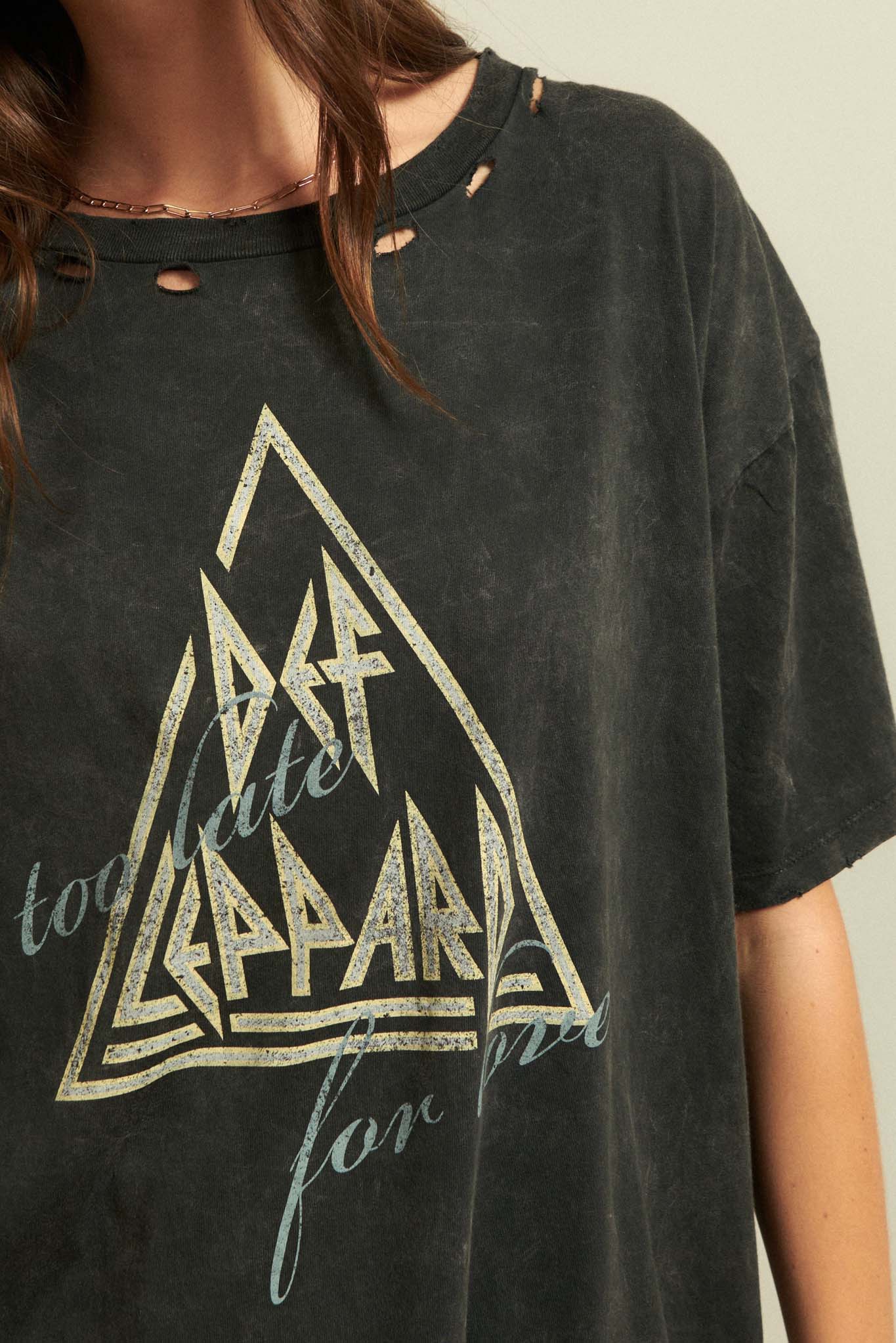 Def Leppard Too Late for Love Graphic Tee - ShopPromesa