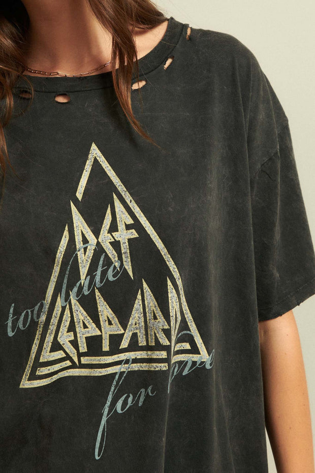 Def Leppard Too Late for Love Graphic Tee - ShopPromesa