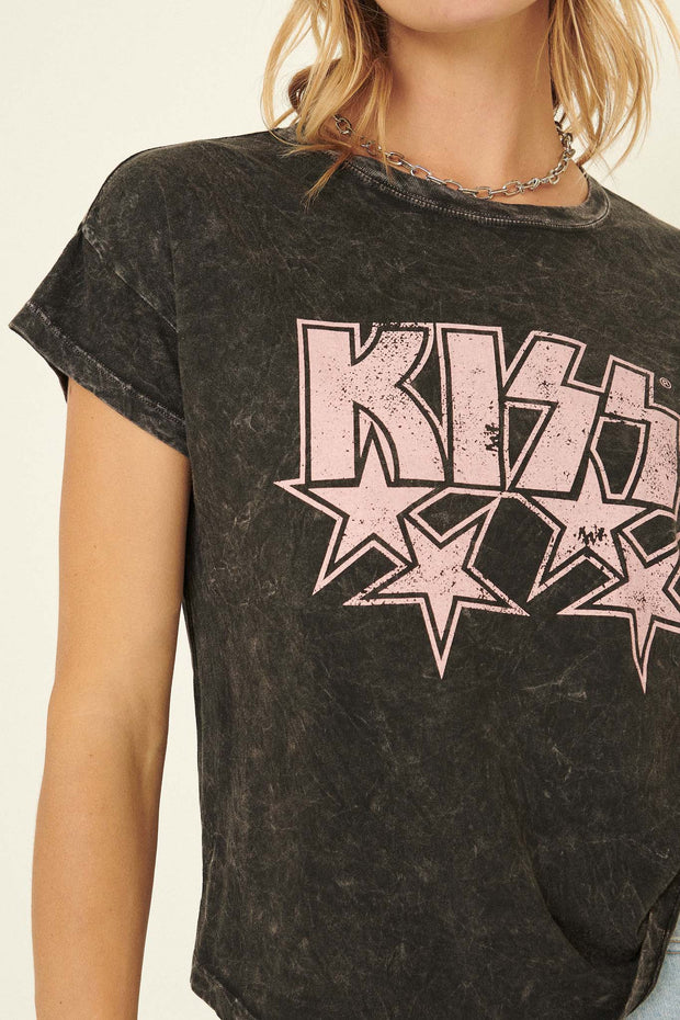 KISS Stars Vintage-Washed Graphic Tee - ShopPromesa