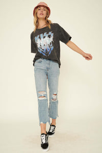 KISS 74 Distressed Vintage-Wash Graphic Tee - ShopPromesa