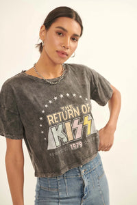 Return of KISS 1979 Cropped Graphic Tee - ShopPromesa