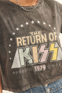 Return of KISS 1979 Cropped Graphic Tee - ShopPromesa