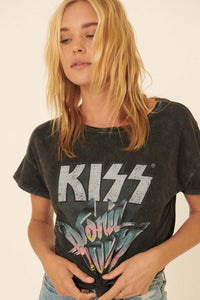 KISS Sonic Boom Vintage-Wash Graphic Tee - ShopPromesa