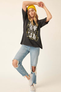 KISS Portrait Distressed Oversize Graphic Tee - ShopPromesa