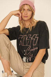 KISS Creatures of the Night Distressed Graphic Tee - ShopPromesa