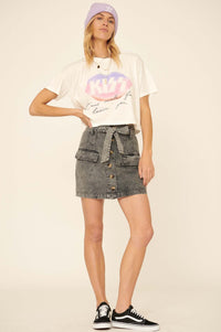 Kiss Made for Lovin' You Cropped Graphic Tee - ShopPromesa