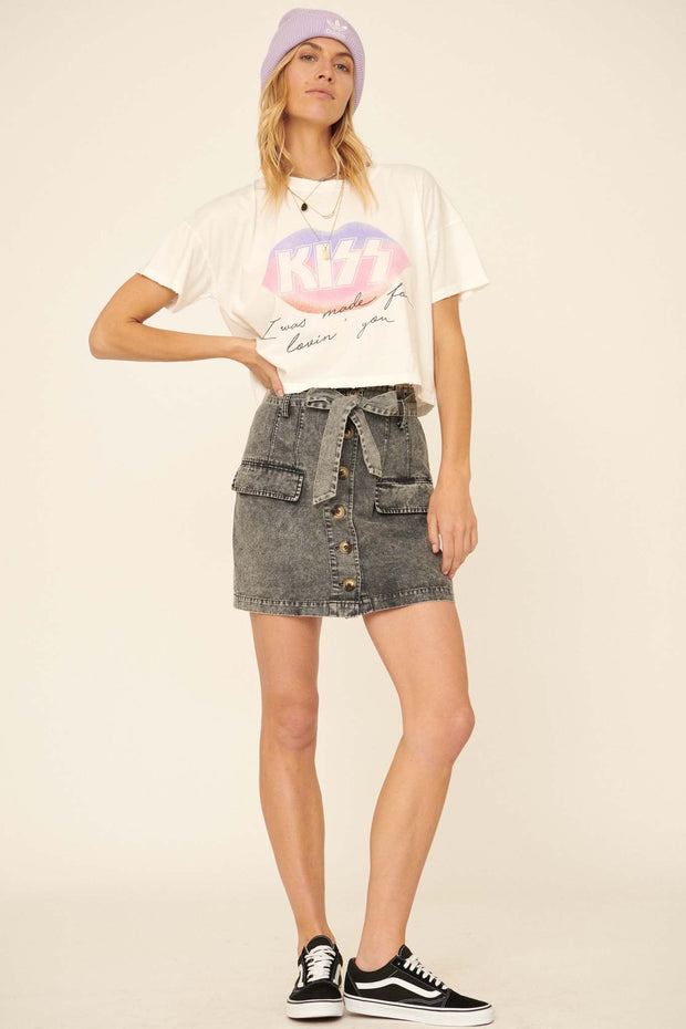 Kiss Made for Lovin' You Cropped Graphic Tee - ShopPromesa