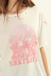 Pink Floyd Portrait Distressed Graphic Tee - ShopPromesa