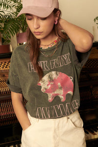 Pink Floyd Animals Distressed Graphic Tee - ShopPromesa