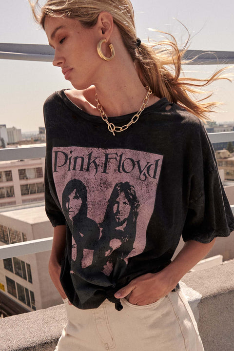 Pink Floyd Portrait Oversized Graphic Tee - ShopPromesa