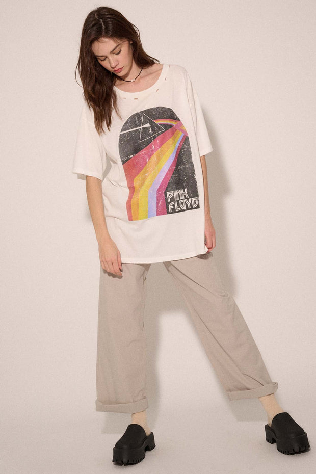 Pink Floyd Dark Side of the Moon Oversize Graphic Tee - ShopPromesa
